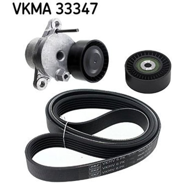 SKF Keilrippenriemensatz Citroen Jumper Peugeot Boxer 2,0-image