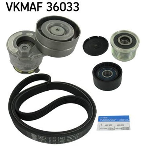SKF Keilrippenriemensatz Nissan Opel Renault VKMAF36033 1,9-image