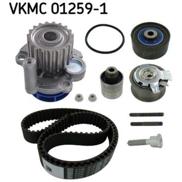 SKF Zahnriemensatz + Wasserpumpe Audi Seat Skoda VW VKMC01259-1 2,0-image