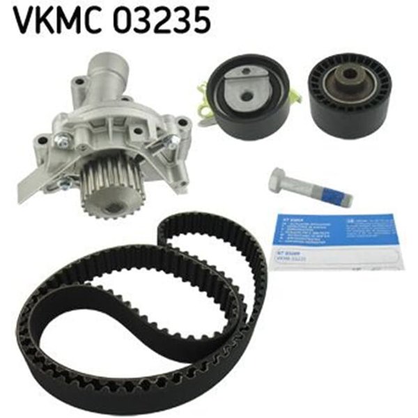 SKF Zahnriemensatz + Wasserpumpe Citroen Fiat Lancia Peugeot VKMC03235-image