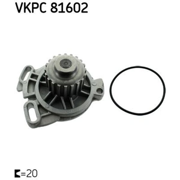 SKF Wasserpumpe Audi 100 VW Lt Volvo 240 740 760 780 940 960-image