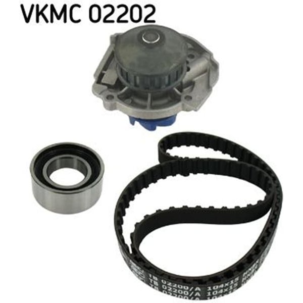 SKF Zahnriemensatz + Wasserpumpe Fiat Cinquecento Punto Seicento-image
