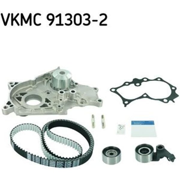 SKF Zahnriemensatz + Wasserpumpe Toyota Avensis Corolla 2,0-image