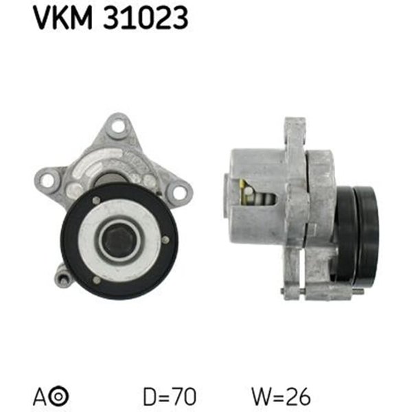 SKF Umlenkrolle FüR Keilrippenriemen Seat Cordoba Ibiza Inca VW Caddy Golf Polo Vento-image