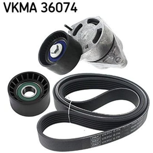 Skf Keilrippenriemensatz Nissan Opel Renault VKMA36074-image