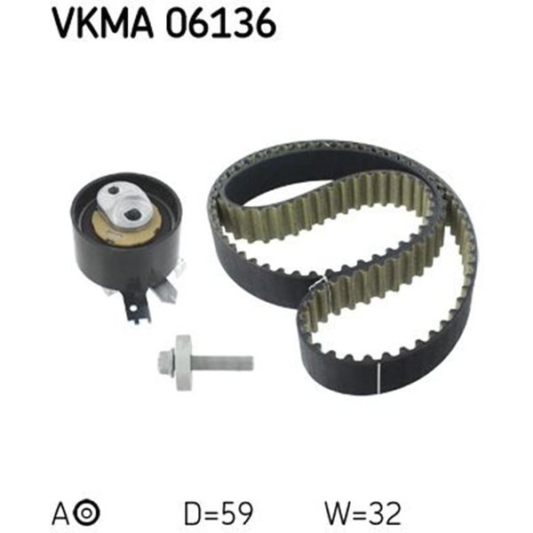 SKF Zahnriemensatz Dacia Mercedes Nissan Renault 1,5-image
