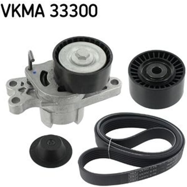 SKF Keilrippenriemensatz Citroen Nemo Fiat Fiorino Qubo Peugeot 206 Bipper-image