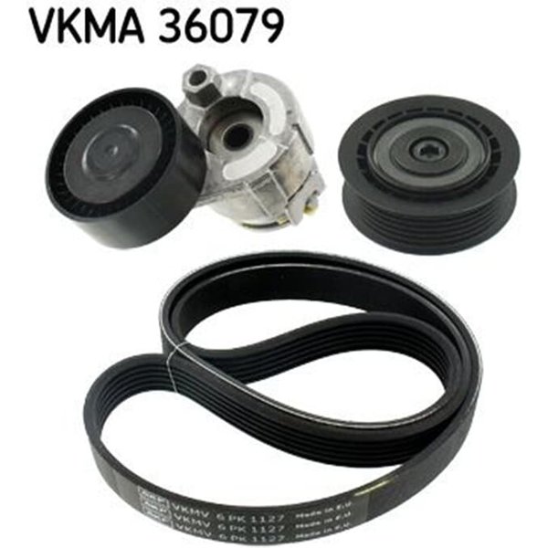 SKF Keilrippenriemensatz Dacia Lada Nissan Renault VKMA36079-image
