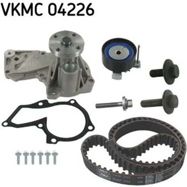 SKF Zahnriemensatz + Wasserpumpe Ford Volvo VKMC04226-image