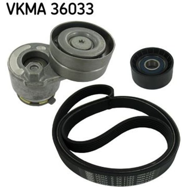 SKF Keilrippenriemensatz Mitsubishi Nissan Opel Renault 1,9-image