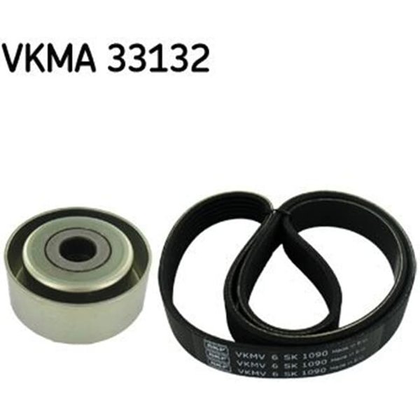 SKF Keilrippenriemensatz VKMA33132 Citroen C2 C3 C4 Peugeot 206 207 207/207+ 307-image