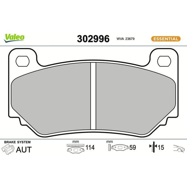 Valeo BremsbeläGe Vorne MG MGF TF-image