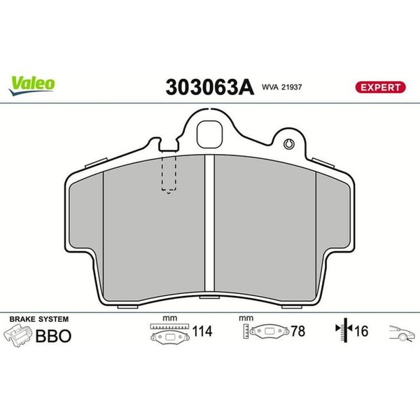 Valeo BremsbeläGe Vorne Porsche Boxster 986 987 Cayman 987-image