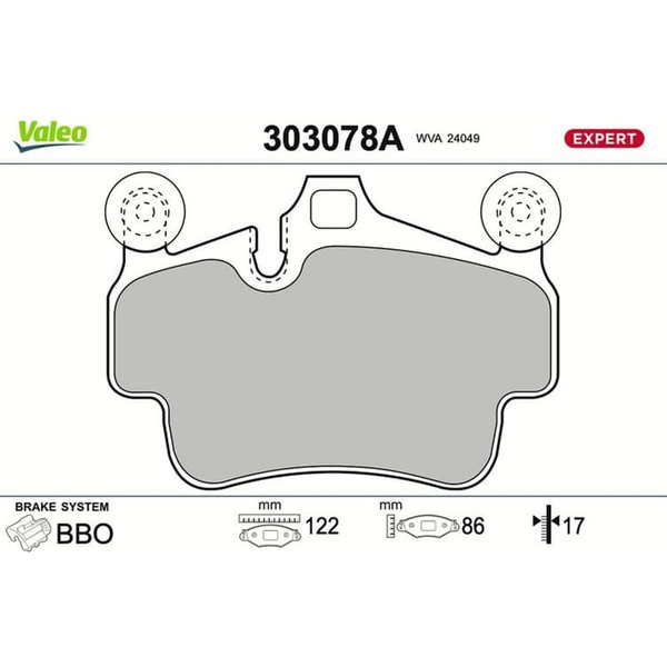 Valeo BremsbeläGe Porsche 911 997 Boxster 987 Cayman 987-image