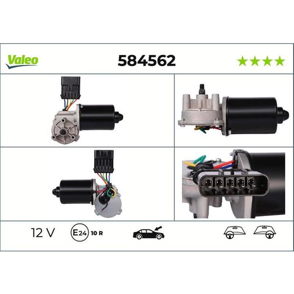 Valeo Wischermotor Hinten Opel Combo Tour Corsa C Omega A Tigra Twintop-image