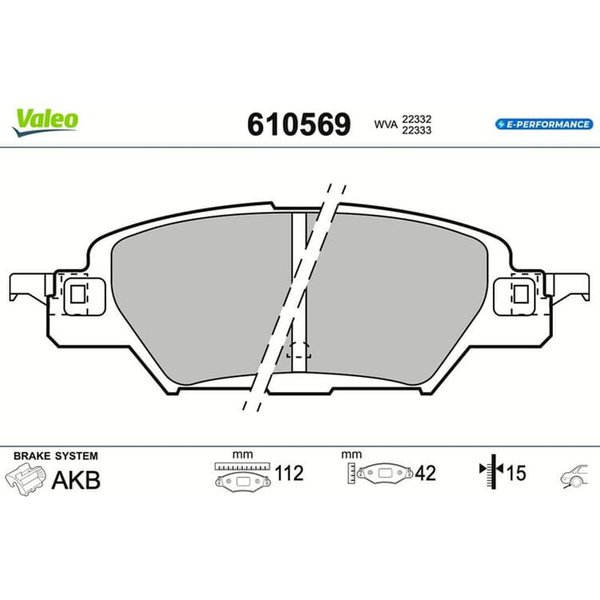 Valeo BremsbeläGe Hinten Mazda CX-5-image