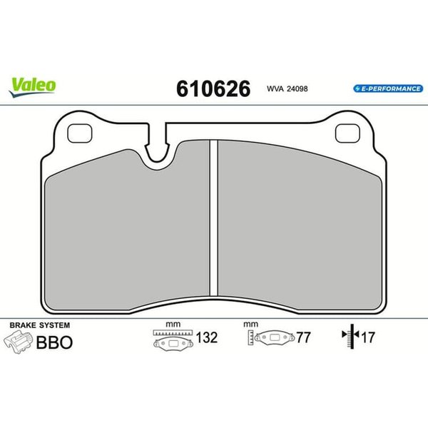Valeo BremsbeläGe VW Touareg 7P 3.0 TSI 379 PS-image