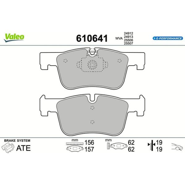Valeo BremsbeläGe Vorne BMW 3Er F30 F80 G20 G21 G28 G80 G81-image