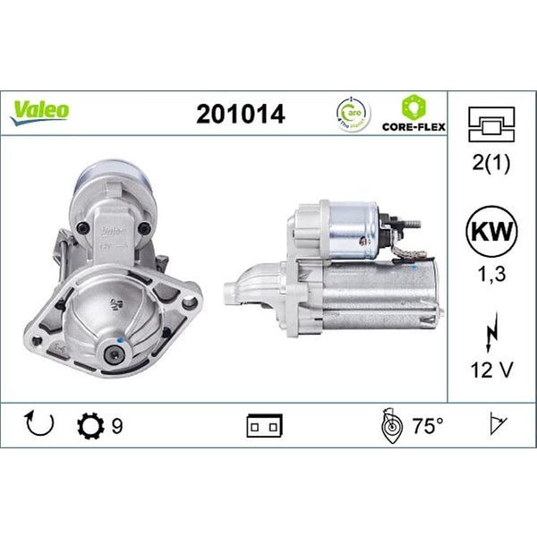 Valeo Anlasser 1,3 Kw Alfa Romeo Fiat Lancia Opel-image