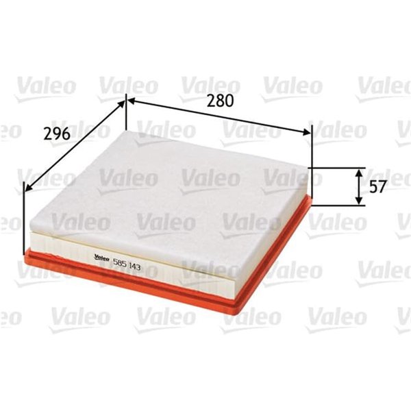 Valeo Luftfilter Nissan Opel Renault 585143-image