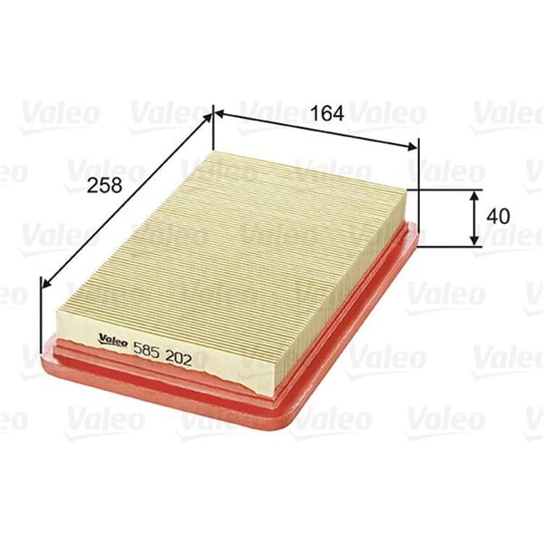 Valeo Luftfilter Ford Probe Mazda 626 Mx-5 Mx-6-image