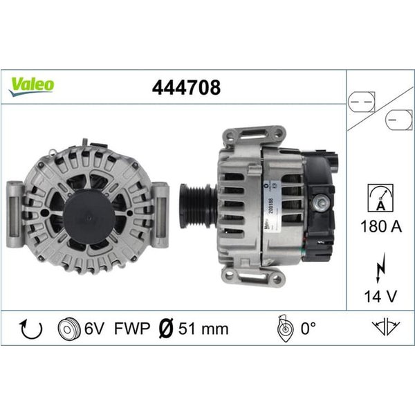 Valeo Lichtmaschine 180A Mercedes 444708-image