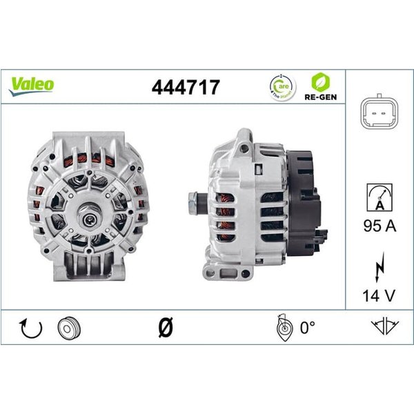 Valeo Lichtmaschine 95A Dacia Nissan Renault 444717-image