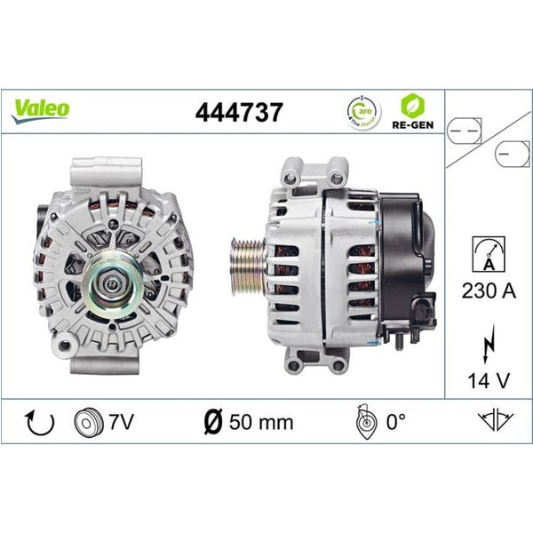 Valeo Generator 230A BMW 5Er 6Er 7Er X5 X6 444737-image