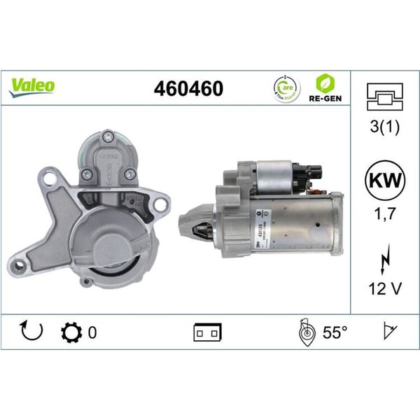 Valeo Anlasser 1,5 Kw Citroen DS Opel Peugeot 460460-image