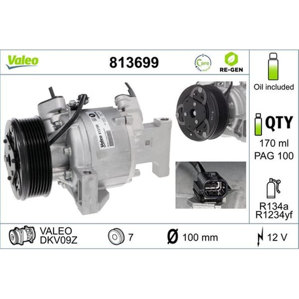 Valeo Klimakompressor Renault Twingo Smart Forfour Fortwo 813699-image