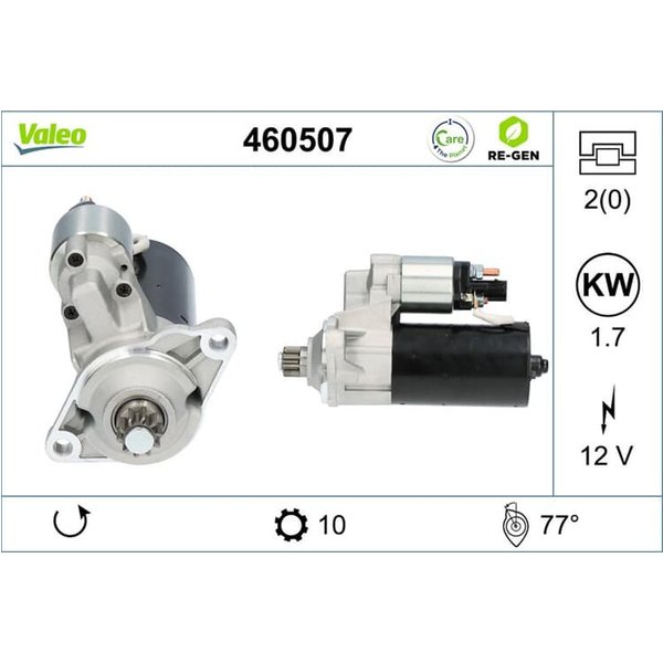 Valeo Starter 1,7 Kw Audi Seat Skoda Vw 460507-image