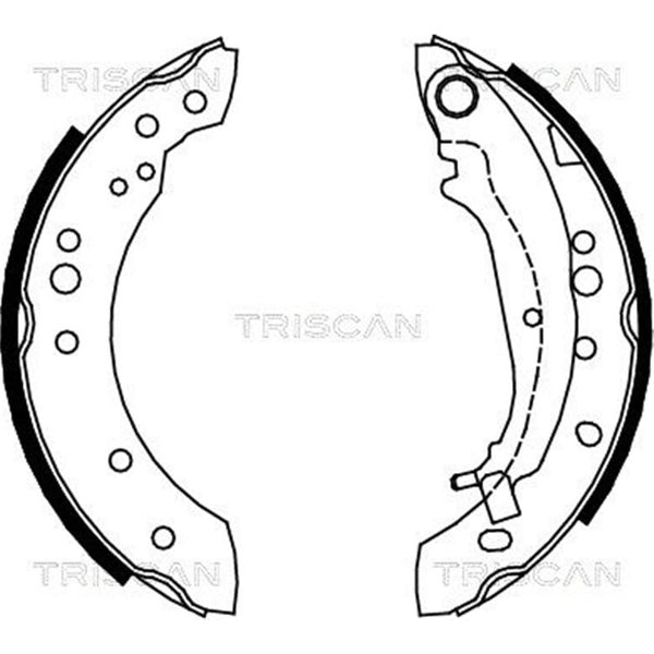 Triscan Bremsbacken Mitsubishi Colt Smart Forfour-image