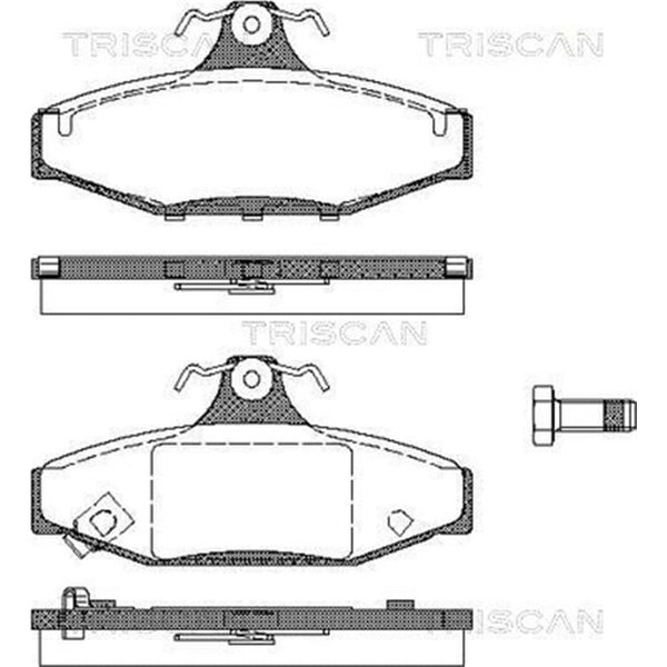 Triscan BremsbeläGe Hinten Daewoo Korando Musso Ssangyong Korando Musso-image