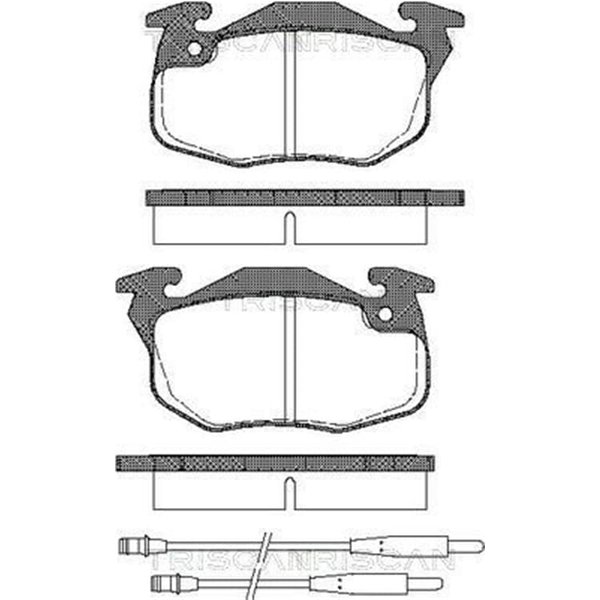 Triscan BremsbeläGe Vorne Citroen Ax C15 Zx Peugeot 106 306-image