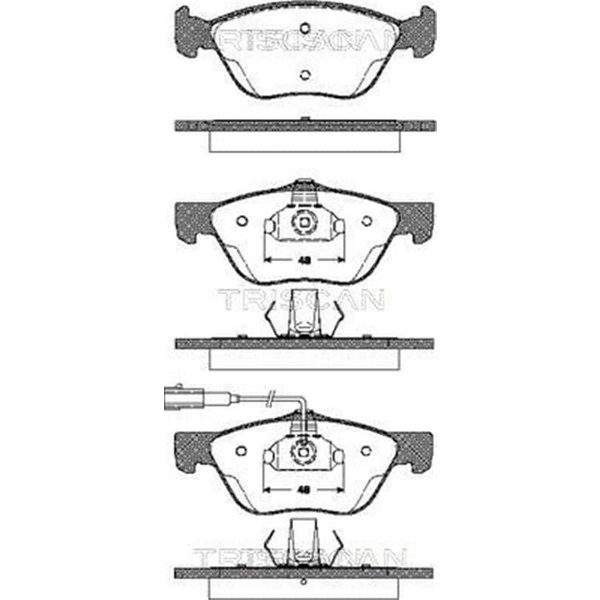 Triscan BremsbeläGe Vorne Alfa Romeo Fiat Lancia 811012010-image