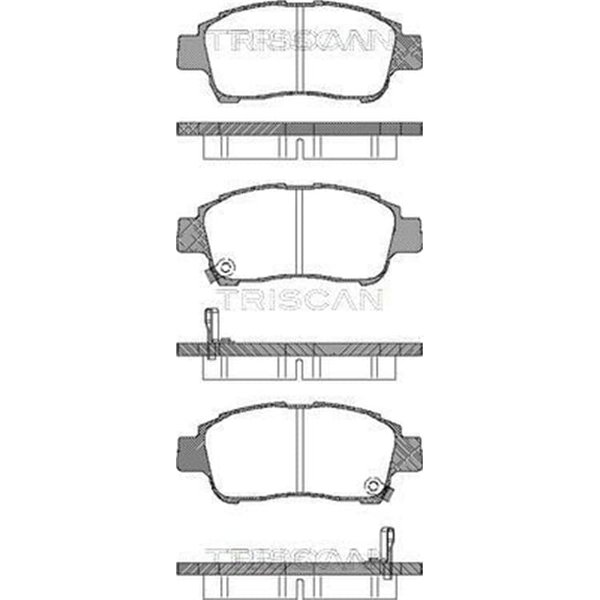 Triscan BremsbeläGe Vorne Toyota Yaris P12-image