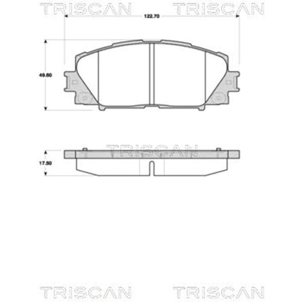 Triscan BremsbeläGe Vorne Toyota Yaris P13-image