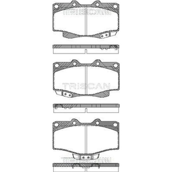 Triscan BremsbeläGe Vorne Toyota 4 Hilux Land VW Taro-image