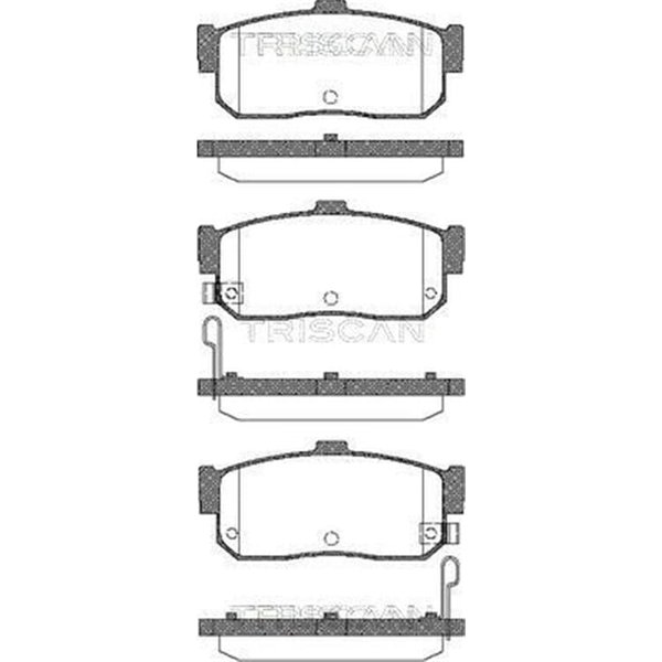 Triscan BremsbeläGe Hinten Nissan 100Nx Almera Cefiro Maxima Primera Sunny-image