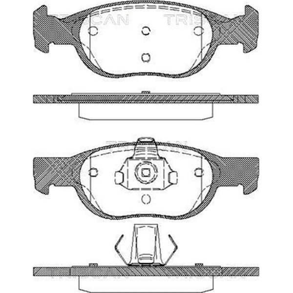 Triscan BremsbeläGe Vorne Fiat Punto Lancia Y-image