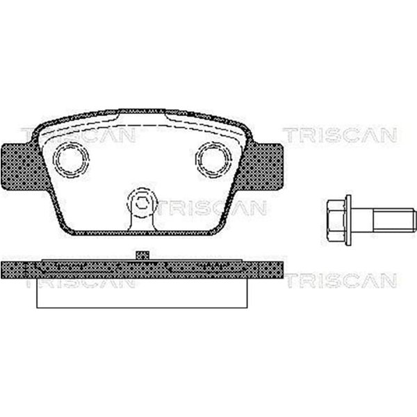 Triscan BremsbeläGe Hinten Alfa Romeo Fiat Lancia 811015018-image
