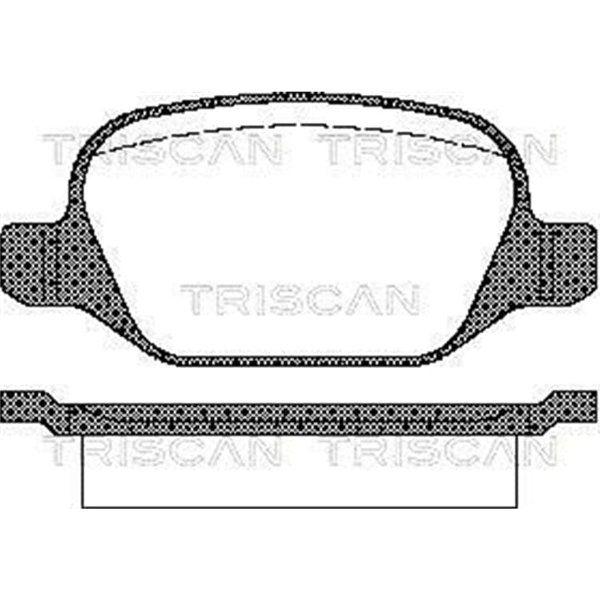 Triscan BremsbeläGe Hinten Alfa Romeo 147 156 Gt Fiat Linea Lancia Lybra-image
