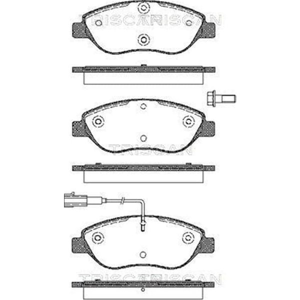 Triscan BremsbeläGe Vorne Alfa Romeo Fiat Lancia 811015022-image