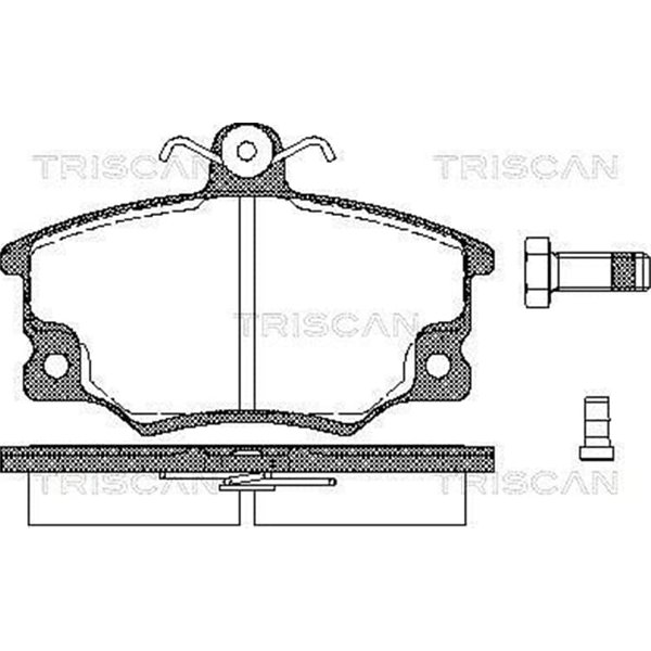 Triscan BremsbeläGe Vorne Abarth Alfa Romeo Fiat Lancia-image