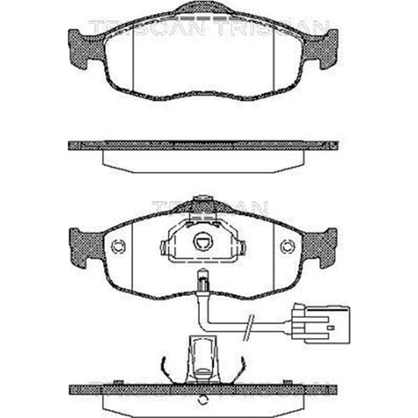 Triscan BremsbeläGe Vorne Ford Cougar Escort Mondeo Scorpio Transit-image