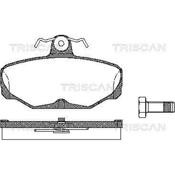 Triscan BremsbeläGe Hinten Ford Escort Scorpio Sierra 811016869-image