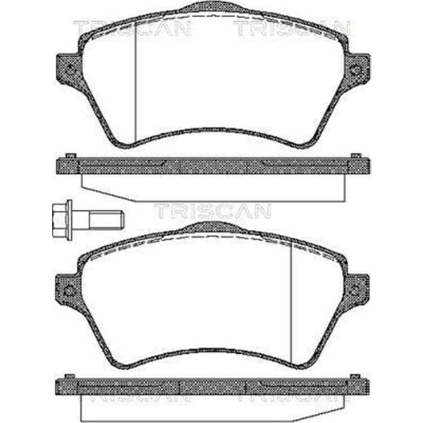 Triscan BremsbeläGe Vorne Land Rover Freelander 1-image