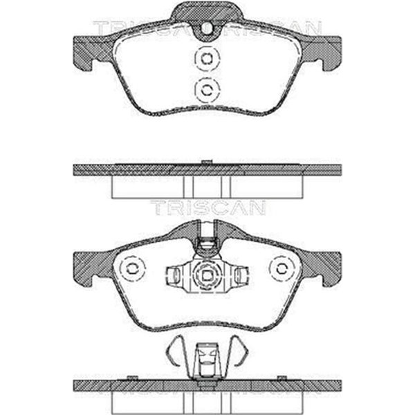 Triscan BremsbeläGe Vorne Mini R50 R52 R53-image