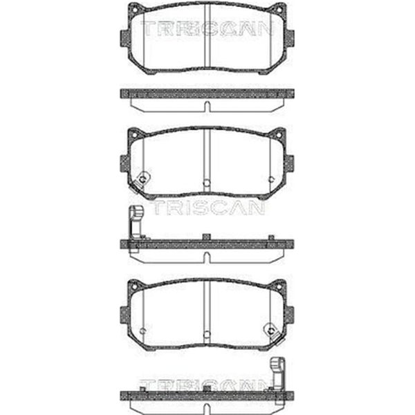 Triscan BremsbeläGe Hinten Kia Carens Clarus Shuma-image
