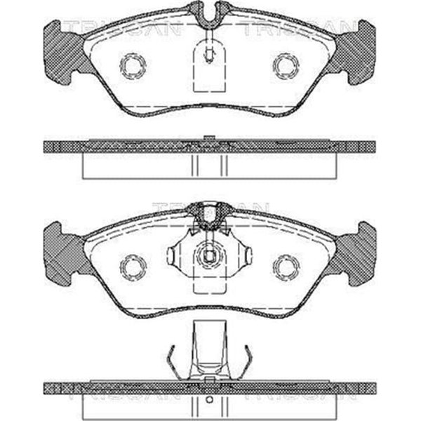 Triscan BremsbeläGe Hinten Mercedes G-Klasse Sprinter Vw Lt 811023010-image